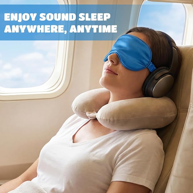 Cutecrop 50 Pcs Silk Sleep Mask Blackout for Women Men, Adjustable Comfortable Eye Cover Blindfold No Pressure for Sleeping, Travel, Napping, 5 Colors(Green Color)