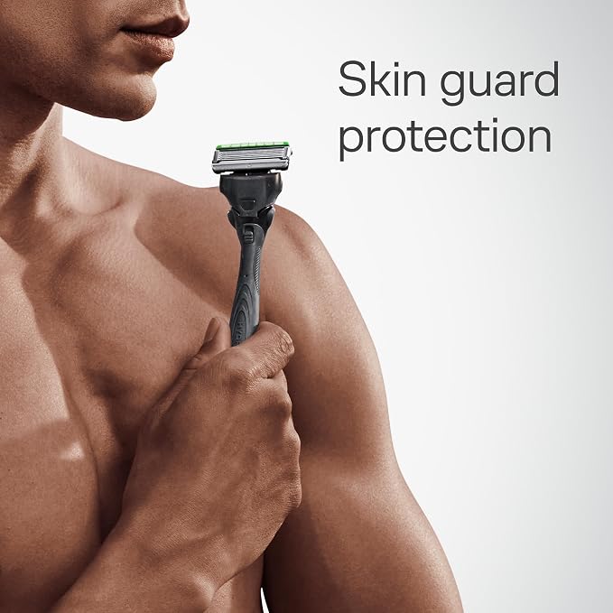 Schick Hydro Sensitive 5-Blade Razors for Men, 1 Handle & 17 Refills