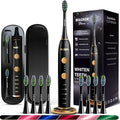 Wagner Stern WHITEN+ Electric Toothbrush, 48,000 VPM, Pressure Sensor, 5 Modes, 8 Brush Heads, Travel Case