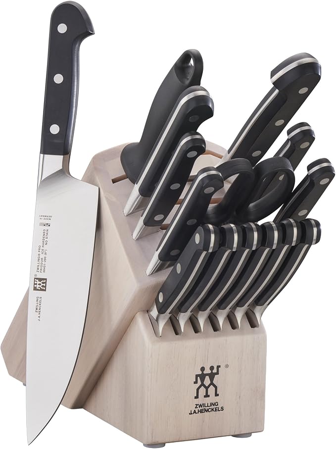 ZWILLING Pro 16-pc Knife Block Set - White