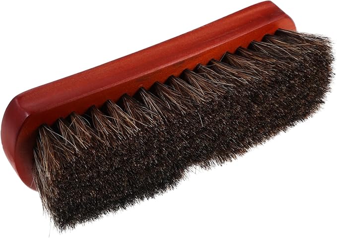 4pcs Portable Wooden Horsehair Shoe Brush for Cleaning Small Scrubber for Boots and Shoes Material for Polishing and Maintaining Footwear