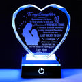 ZHSHWAT Birthday Gifts for Daughter K9 Crystal Heart with Color-Changing Base - Lifetime Keepsake Gift for Daughter from Mom, Perfect for Birthday Mothers Day, Elegant Gift Box