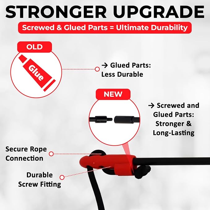 PET Wrangler 2.0 - Upgraded Flirt Pole for Dogs, Interactive Dog Toy with Reinforced 50" Pole &10ft Cord, Creates Extended Play Area, 3 Changeable Lures for Training, Exercise, & Enrichment