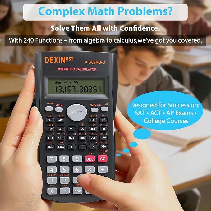 30 Pack Scientific Calculators with 2 Line Display Multi Function Engineering Calculator Ideal for Students Engineers Teachers Construction Finance Office Use School Business(Black)