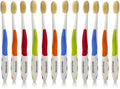 MOUTHWATCHERS Soft Flossing Manual Toothbrush, Adults, Pack of 12, Assorted | Floss-Tip Bristles for Sensitive Teeth and Gums, Soft Manual Brush, Deep Clean, BPA Free, Dr Plotka Design