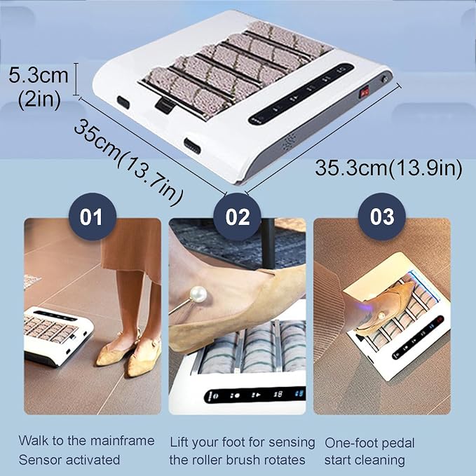 Fully Automatic Shoe Sole Cleaning Machine | Electric Shoe Polisher,Waterless Shoe Washing Tool,1000PA Suction Induction,Shoe Cleaner for Home Office Hotel,Sneakers Heels