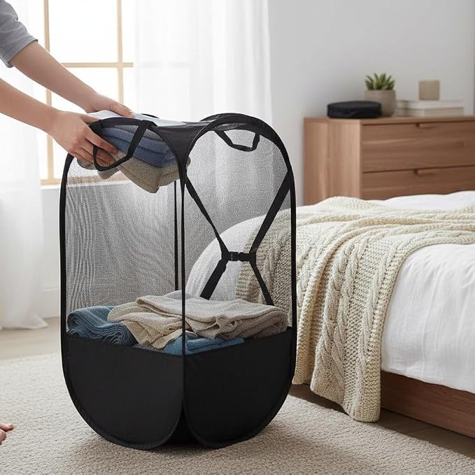 Soccer Ball Net Bag Large Capacity Laundry Basket Foldbale Football Bag for Basketball Volleyball Swimming Gear Organizer