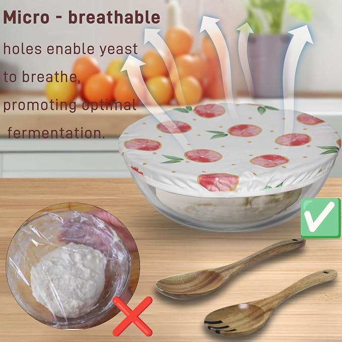 6.5Quart Large Glass Bowl with Lid for Sourdough Bread Making, 12.3 Inch Clear Glass Salad Cooking Bowls for Kitchen Salad Bread Storage, For Prepping, Marinating & Brining Kimch