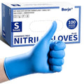 Borje Nitrile Exam Gloves Small, 100 Count Disposable Gloves, Blue | Latex-Free Powder-Free, Food Safe, Cooking, Cleaning