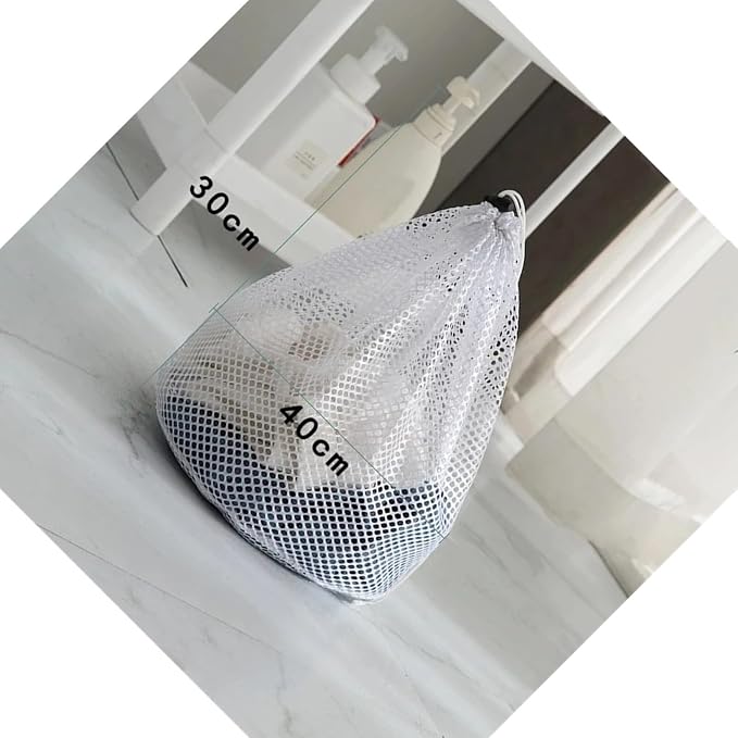 1-4PCS Household Storage Washing Laundry Bag Mesh Organizer Net Bra Socks Underwear Shoe Storag Wash Machine Cover Clothes(A 30x40cm,6pcs)