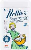 Nellie's Laundry Soda - Concentrated Laundry Detergent Powder - 100 Load - Gentle on Skin and Environment - Fragrance-Free - (Made in Canada) | Septic-Safe, HE Compatible & Fragrance-Free, Concentrated Formula
