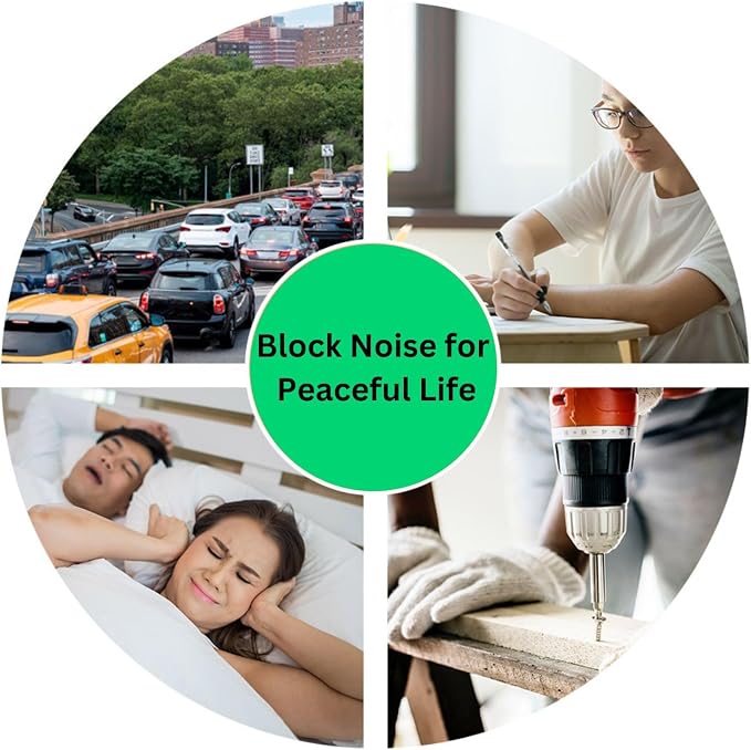 Quality Foam Ear Plugs 500 Pair - 32 dB Disposable Noise Cancelling High Decibel Sound Blocking Soft Ear Plugs - Dispenser Refill Safety Hearing Protection Bulk Ear Protection