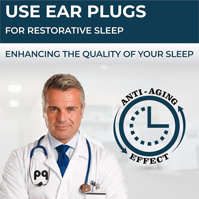 Peace&Quiet | PQ 100 Wax Ear Plugs for Sleeping - Silicone Wax Earplugs for Sleeping and Swimming, Gel Ear Plugs for Noise Cancelling, Sleeping Earplugs, Sound Blocking 32 Db (100 Pillows), White Blue