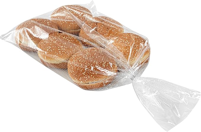 Restaurantware Bag Tek 11 Inch x 20 Inch Bread Bags 250 With Wicket Dispenser Bread Loaf Bags - Micro Perforated Freezer Safe Clear Plastic Baguette Bags Disposable
