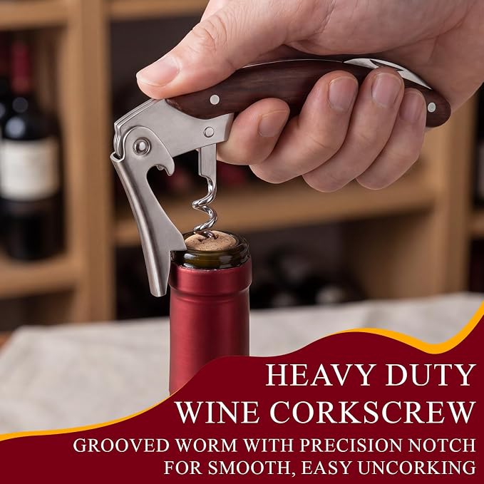 Hushee 12 Set Wine Opener Bulk Wine Key with Leather Pouch Professional Waiter Corkscrew Bottle Opener with Foil Cutter Stainless Steel Commercial Openers Set for Server Bar Restaurant Bartenders