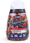 Clorox Fraganzia Gel Air Freshener Cone, Cherry Burst Scent - No-Plug, Battery-Free Air Freshener for Small Rooms, Closets, Kitchens, Bathrooms, Offices and More, 6 Ounce