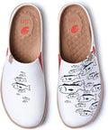 UIN Men's Mules Slipper Loafers Lightweight Mules Walking Casual Clogs Comfort Household Slip Ons Art Painted Travel Shoes Malaga Marine World
