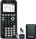 Texas Instruments TI-84 Plus CE Graphing Calculator, Black | Color Screen, Built-in Apps, Included Software, Test-Permitted, for Math, Science and Finance | Signature Series Power Bundle