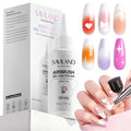 SAVILAND Airbrush Gel Nail Polish: 50 ml Dilution-Free White Gel Nail Polish Non-Acetone Airbrush Paint for Nails with Fine Mist for Gradient Ombre Blush French Nails Art Paint Salon