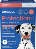 Ark Naturals Protection+ Brushless Toothpaste Chews - Medium Breeds (60 ct) | Vet Formulated Dog Dental Chew with Toothpaste Center - Freshens Breath and Prevents Plaque & Tartar