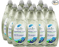 Fragrance Free, Free & Clear, Liquid Dish Soap, 12 Pk/ 24 oz (288 Fl Oz) |For Environmental Sensitivities (MCS, EI, free of MI, Sulfate, SLS) Sensitive Skin, Plant Based, Unscented