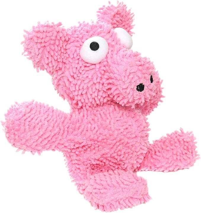 MIGHTY® 2 Pack Microfiber Medium Pig Dog Toys | Ultra Durable Plush Toy with Multiple Layers & Reinforced Seams , Washable and Floats , Mighty® Construction