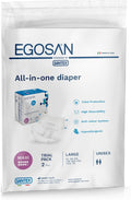 EGOSAN Maxi Incontinence Adult Diaper Brief Maximum Absorbency and Adjustable Tabs for Men and Women (Diapers, 2 Count (Large Sample))