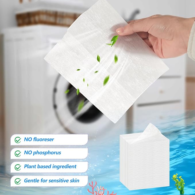 600 Count Dryer Sheets Bulk Fabric Softener Ocean Breeze Scent Dryer Sheets Naturally Softens and Removes Static Cling, Ideal for Large Households, Sensitive Skin