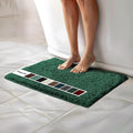 Muddy Mat Chenille Bathroom Rugs Quick Dry Microfiber Mats Non Slip Washable, Extra Thick, Soft and Highly Absorbent Bath Mats for Bathroom, Kitchen, and Shower Floor - Dark Green Small 28"X18"