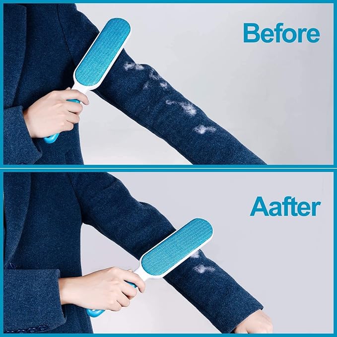 Reusable Dog Hair Remover Roller for Pets Lint Fur Brush Rollers Easy Hair Removal from Furniture Clothes Sofa Carpet Couch Bedding Dog Cat Pet Hair Cleaner