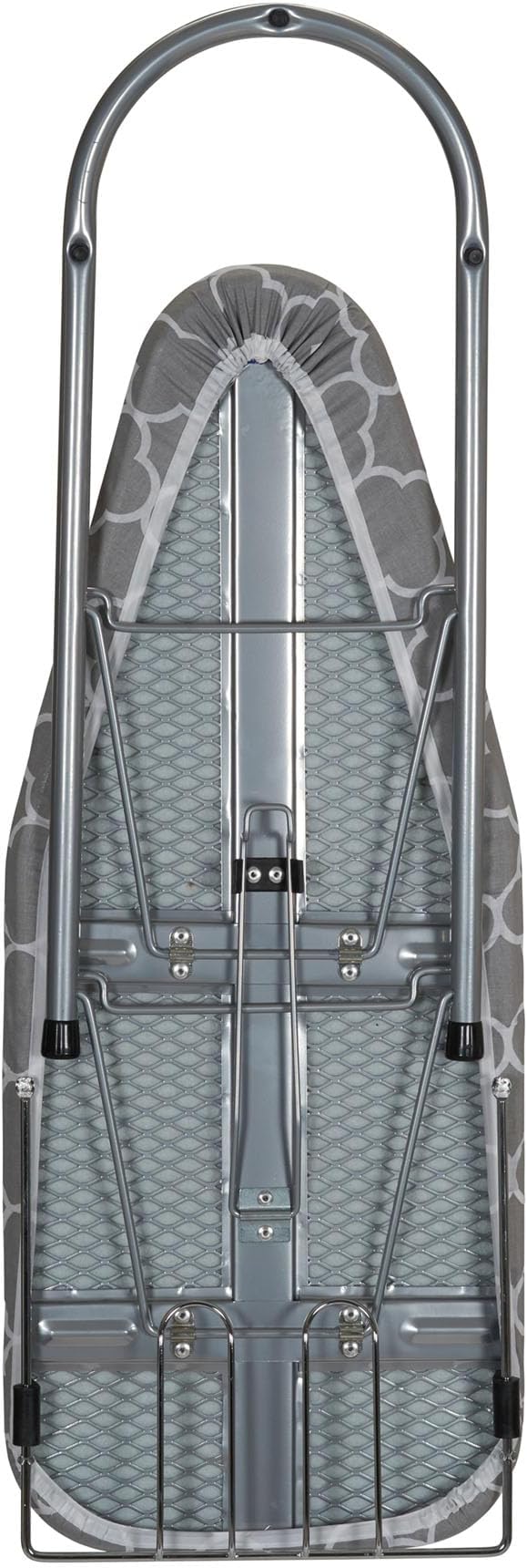 Household Essentials Tabletop Ironing Board, Durable Board with Iron Rest, Includes Door Hang, Perfect for Dorms and Small Spaces, Gray and White