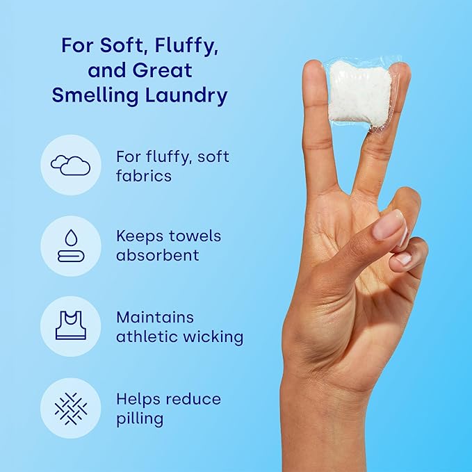 Dropps Fabric Softener Pods, Orange Blossom (64 Count) - Laundry Softener For Soft & Fluffy Fabrics | Liquid Softener & Dryer Sheet Alternative | Clean Ingredients | Plastic Free Packaging