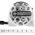 16 Ft Tape Measure, Stainless Steel Double Sided Scale Retractable Measuring Tape, Anti Fall Wear Resistant Metric Ruler, Hollow Design, Self Lock