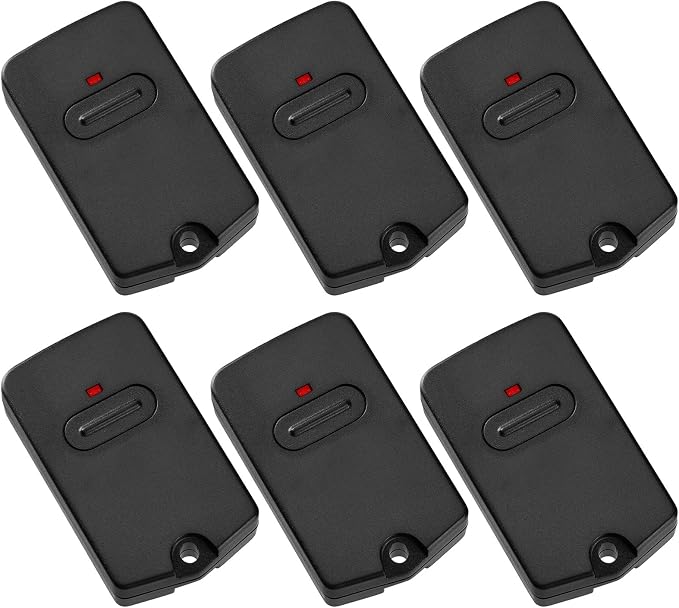 Kingdder 6 Pcs Gate Opener Remote Compatible with Mighty Mule RB741 Gate Control Remote Works Compatible with GTO RB741/FM135 Transmitter Control Single Button Garage Door Controller Replacement