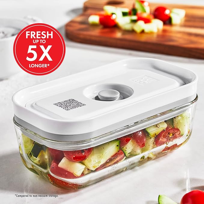 For food to stay fresh up to 5X longer, pump required (not included).