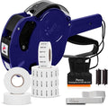 Perco Lite 1 Line Date Gun Kit for Retail Business – Includes 2 White Rolls, 4 Rolls of Best By Labels, Gun Clip & Ink Rollers – Pre-Loaded w Labels & Ink