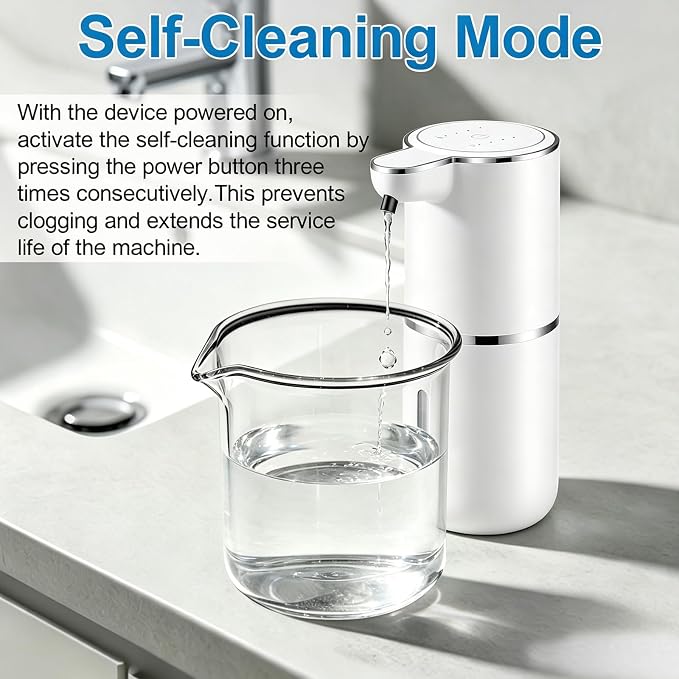 2 Pack Automatic Soap Dispensers,12.8oz/380ml USB Touchless Automatic Foaming Soap Dispenser,Rechargeabled Wall Mounted Smart Soap Dispenser for Bathroom Kitchen Dish Soap