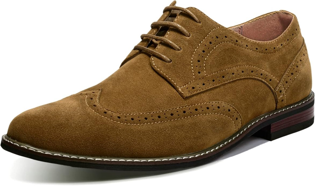 Mens Classic Cap Toe Dress Shoes Oxford for Office | Polished PU Outer Shell,Ventilated Comfortable Latex Insole. Formal Footwear Suited for Office Engagements ,Outings,Weddings