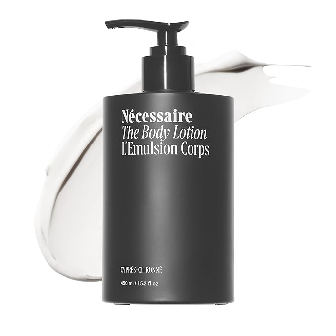 Nécessaire The Body Lotion Cyprès-Citronné – Multi-Peptide Moisturizer - Firming Body Lotion for Women + Men. 2.5% Niacinamide. Dermatologist-Tested, Vegan. Hypoallergenic for Sensitive Skin. 15.2oz