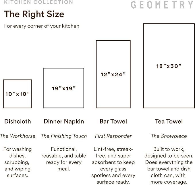 GEOMETRY Kitchen Towels - Quick Dry Microfiber Cloth Dish Towels for Kitchen Drying - Premium Quick Dry Towel - Cherry Bow, 18" x 30" - 2 Pieces