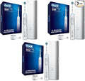 Oral-B Genius X Limited Rechargeable Electric Toothbrush with 1 Replacement Brush Head, Travel Case, White (Pack of 3)