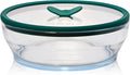 Anyday 7-Cup Glass Microwave Steamer (Clear Kale) | Vegetables, BPA-Free, Vegetable Steamer Bowl, Vented Glass Lid, Healthy Microwave Cooking, Broccoli, Veggies, Meal Prep