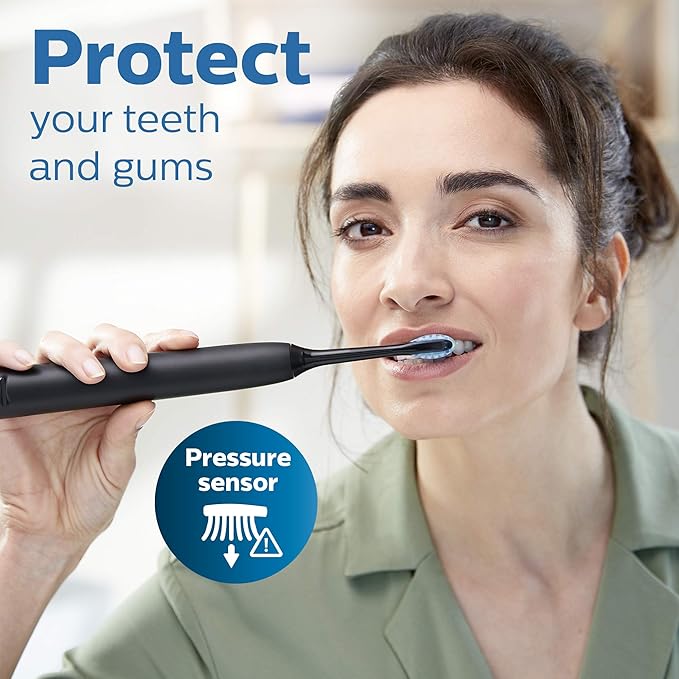 Philips Sonicare ProtectiveClean 6500 Rechargeable Electric Power Toothbrush with Charging & ExpertClean 7500, Rechargeable Electric Power Toothbrush, Black, HX9690/05