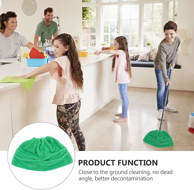 SOLUSTRE Mop Head 3 Pieces Broom Sweeping Cloth Broom Replacement Cloth Home Cleaning Tool Cover Mop Sweeper Pad