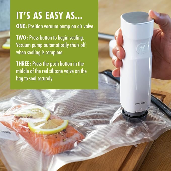 ZWILLING Fresh & Save 20-Piece Vacuum Sealer Bags, Sous Vide Bags - Assorted Sizes