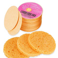 GAINWELL 50-Count Compressed, GAINWELL Cellulose, 100% Natural Cosmetic Spa Sponge for Facial Cleansing, Exfoliating Mask, Makeup Removal
