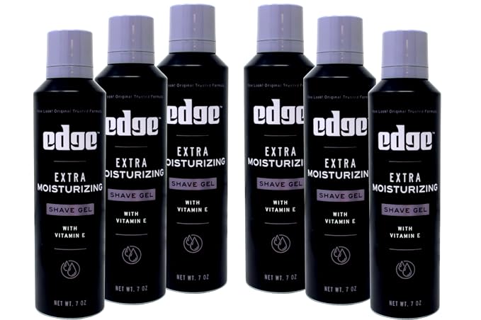 edge Extra Moisturizing with Vitamin E Shave Gel 7 oz (Pack of 6)