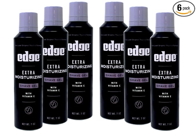 edge Extra Moisturizing with Vitamin E Shave Gel 7 oz (Pack of 6)