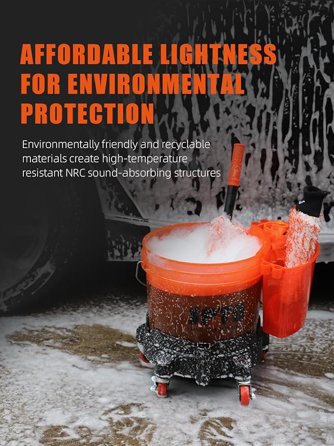 SPTA 29Pcs Car Wash Bucket Set, 15L Scratch Free Detailing Bucket with Car Wash Filter, Wash Mitt Sponge Towels Tire Detailing Brush Set, Exterior Interior Car Detailing Set, Complete Car Care Tools