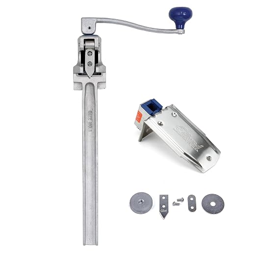 Edlund 11108 'Old Reliable' Heavy Duty Manual Can Opener Kit with Knife and Gear Replacement, Model #1 | Alloy steel prep tool for busy restaurant kitchens. Includes gear & 2-sided knife. Processes 4 to 6 large tins a minute